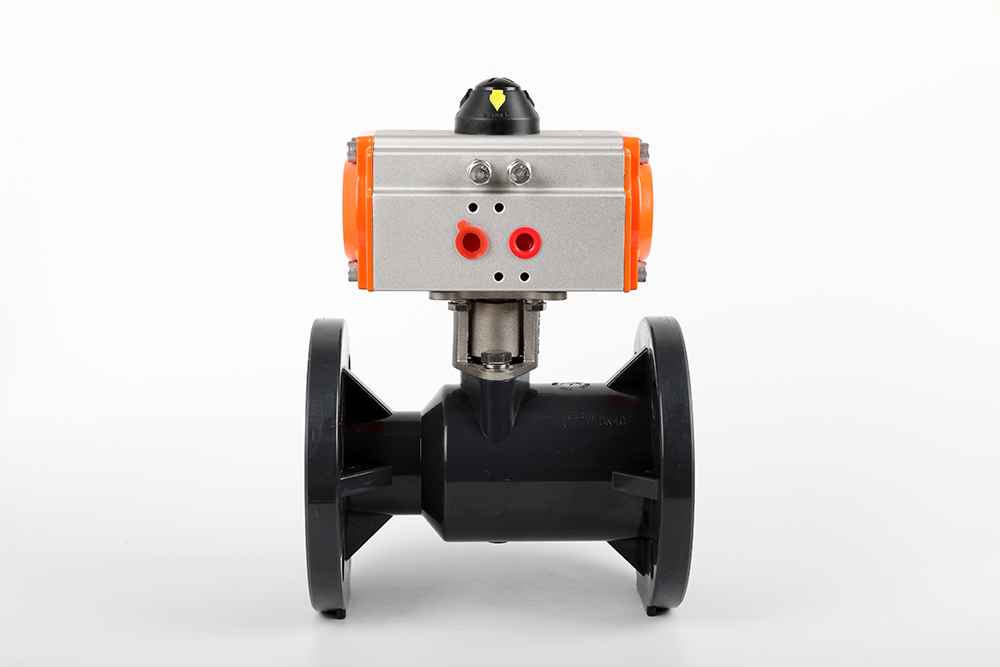 弓长岭气动法兰一体球阀